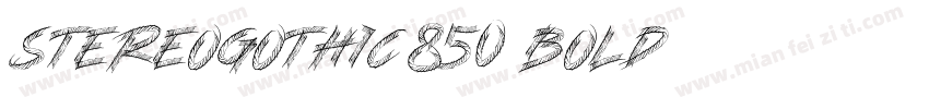 StereoGothic-850 Bold字体转换
